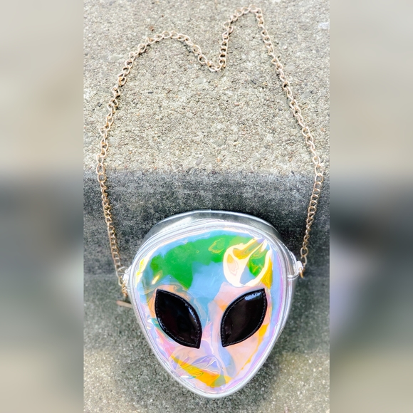 alien Handbags - Holographic Alien Crossbody Bag